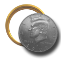 Half Dollar Bang Ring