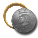 Half Dollar Bang Ring