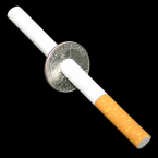 Cigarette-thru-Quarter