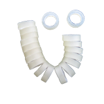 25 Folding Quarter Rubber Bands
